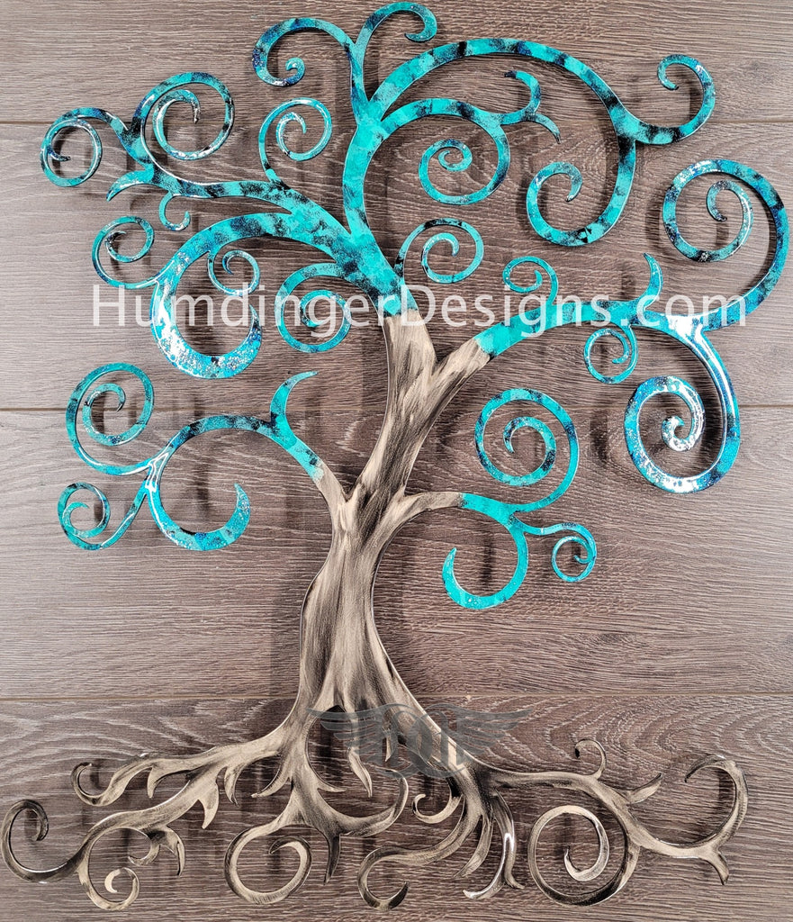Swirly Tree Metal Wall Art - Whimsy - Humdinger Designs