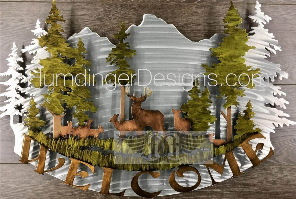 Deer Metal Wall Art - Humdinger Designs