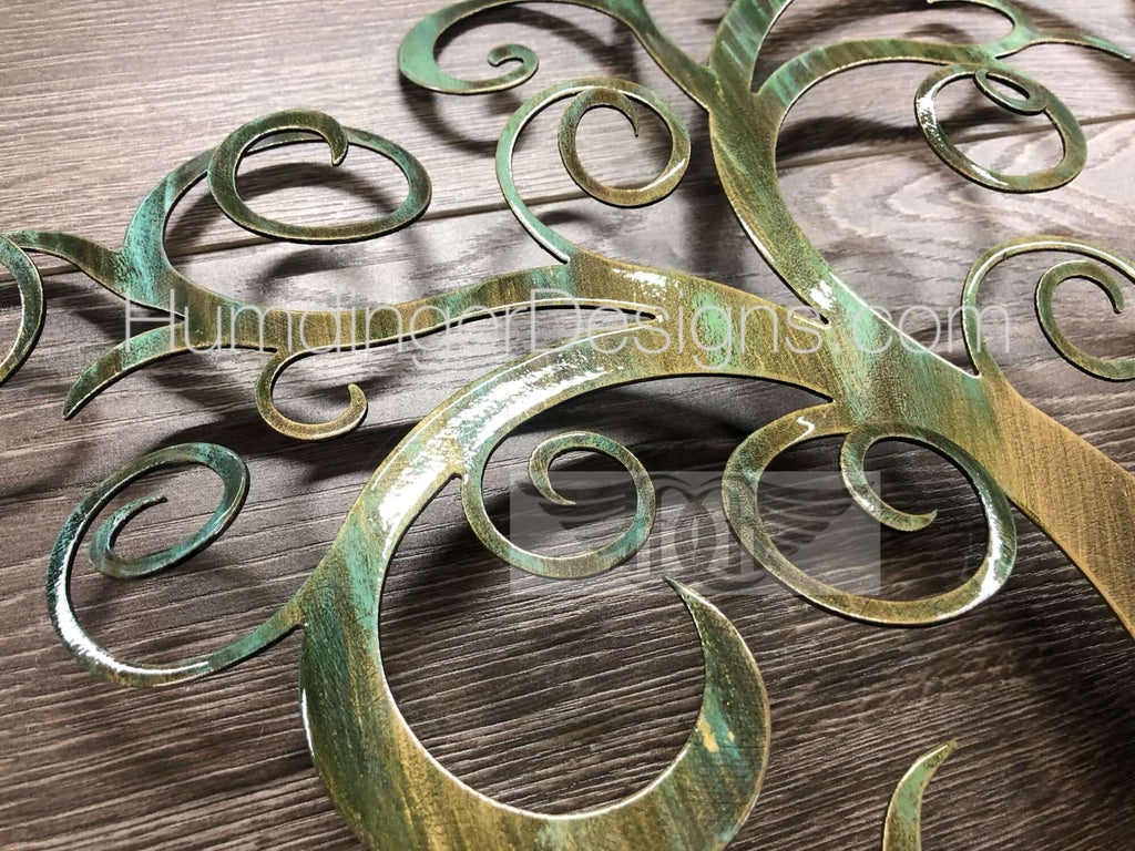 Swirly Tree (Brass Verdigris) - Humdinger Designs