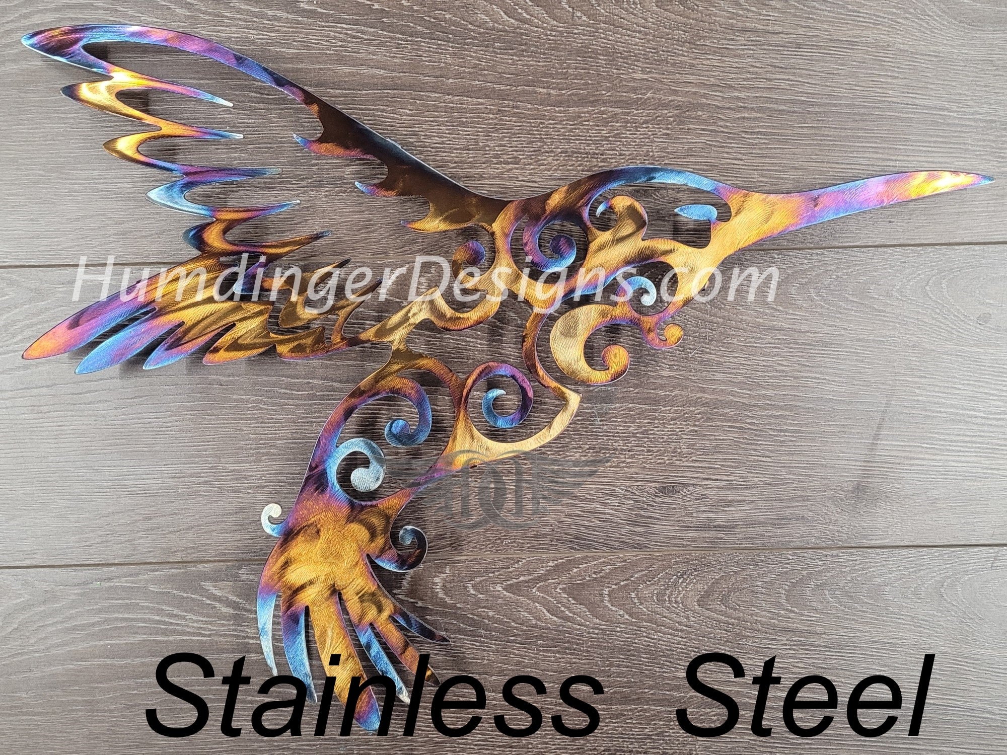 Bird Watcher Hummingbird Metal Wall Art by Humdinger Designs