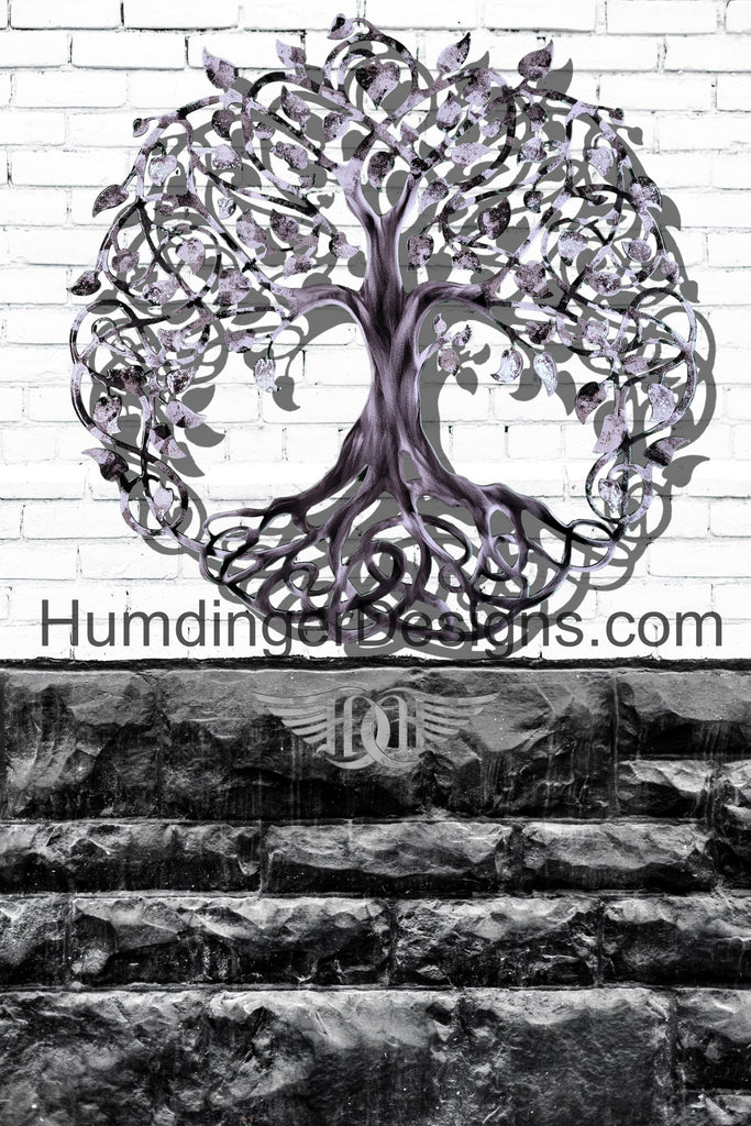Infinity Tree (Shades of Gray) Metal Tree of Life Wall Art