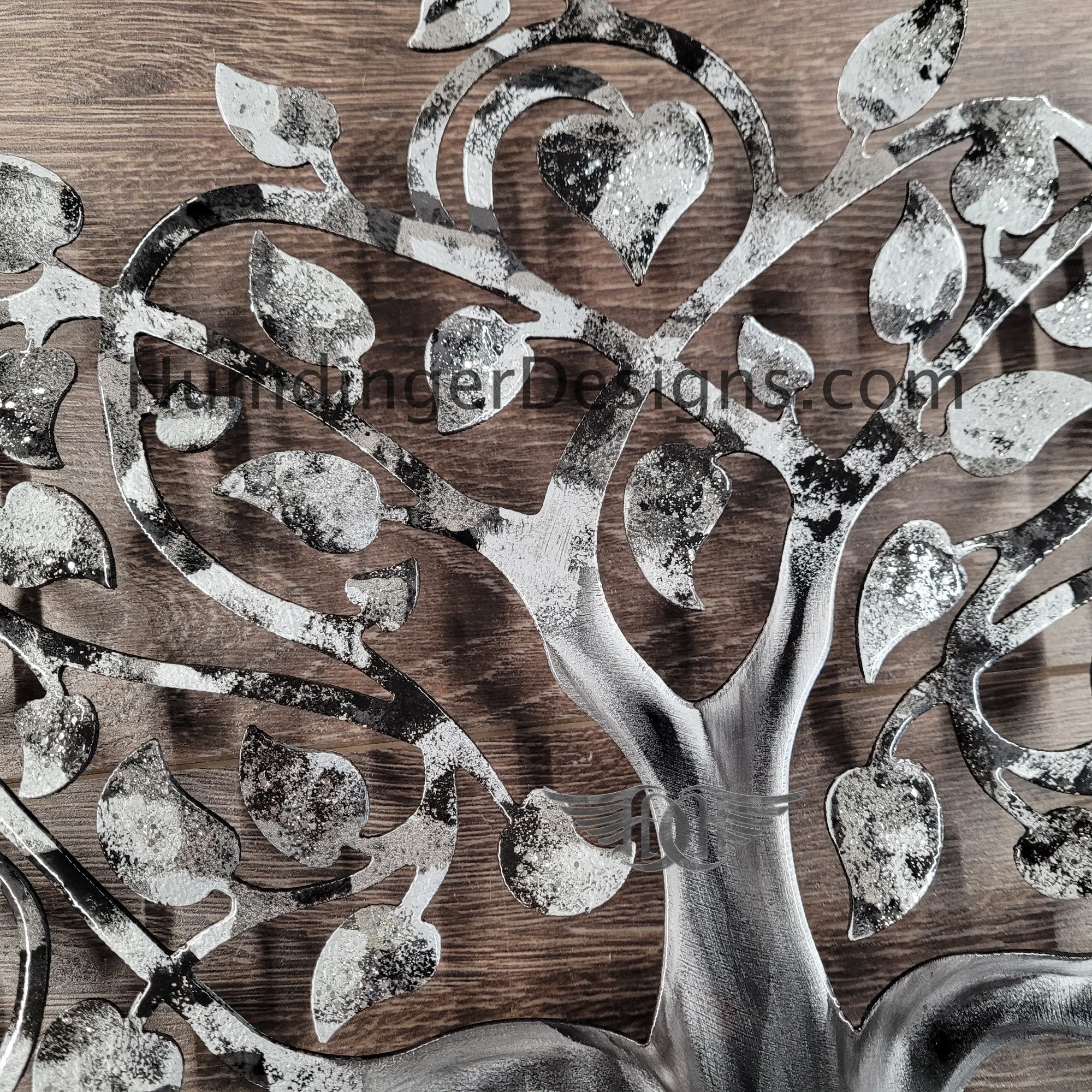 Infinity Tree (Shades of Gray) Metal Tree of Life Wall Art