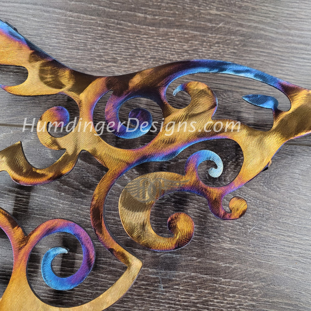 Bird Watcher Hummingbird Metal Wall Art by Humdinger Designs