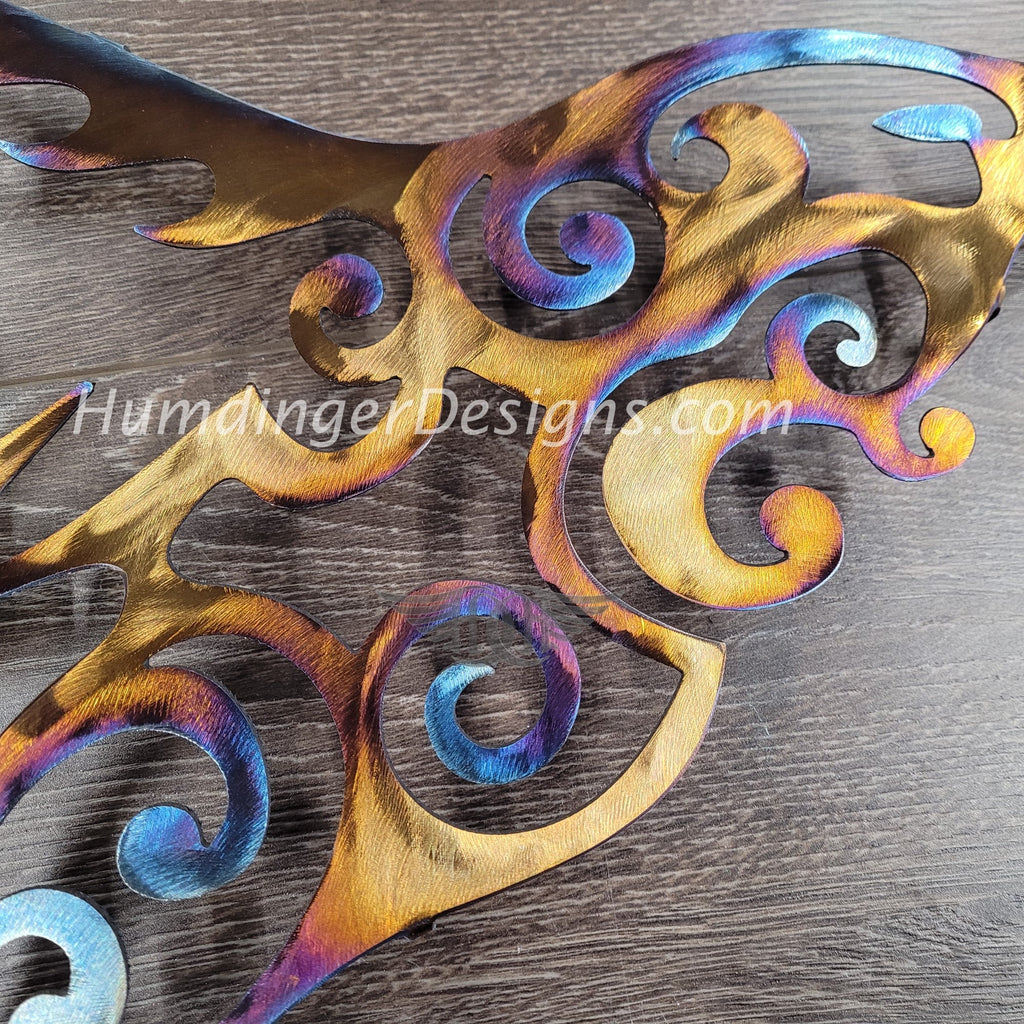 Bird Watcher Hummingbird Metal Wall Art by Humdinger Designs