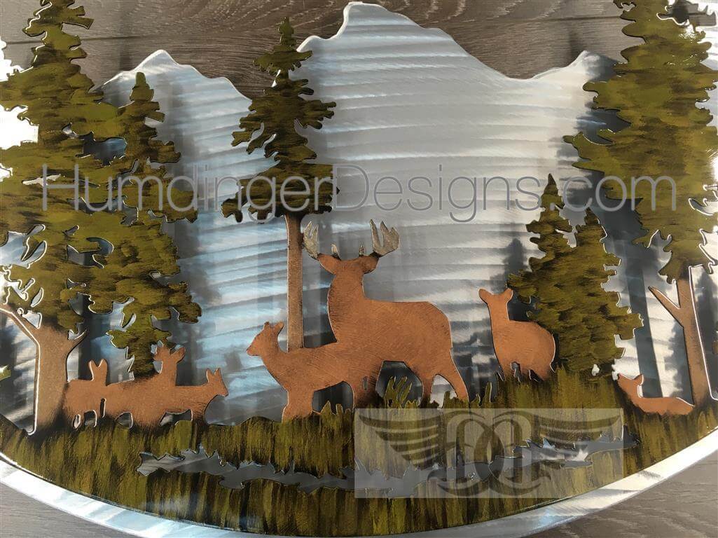 Deer Metal Wall Art By Humdinger Designs