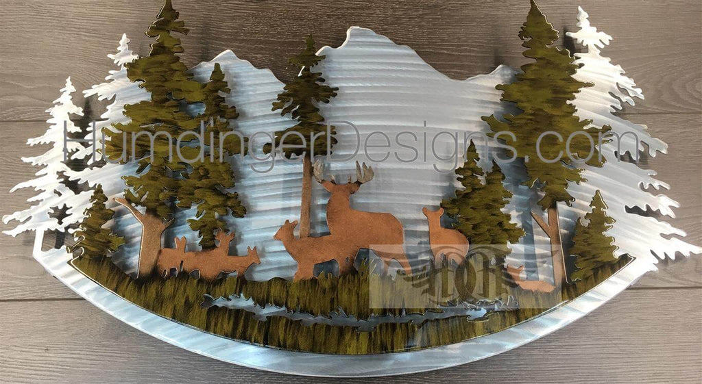 Deer Metal Wall Art - Humdinger Designs