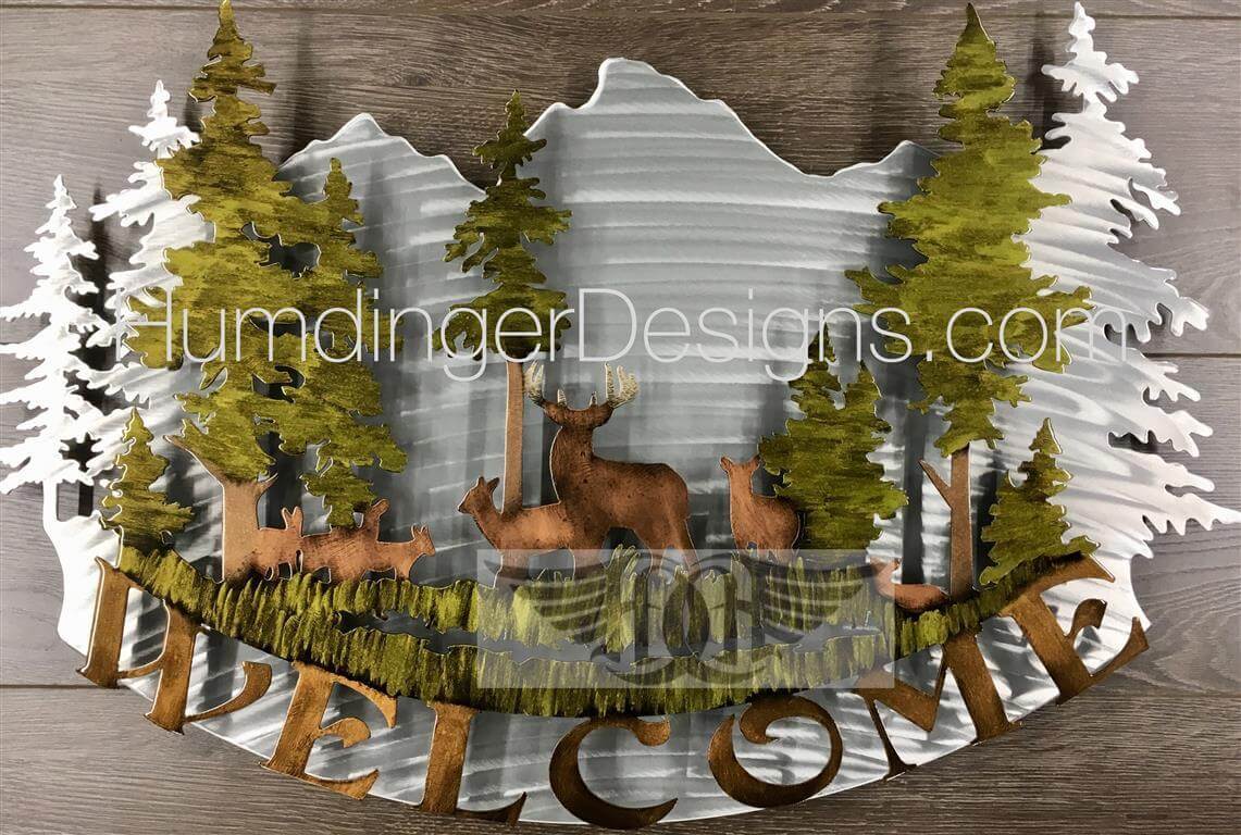 Deer Metal Wall Art By Humdinger Designs
