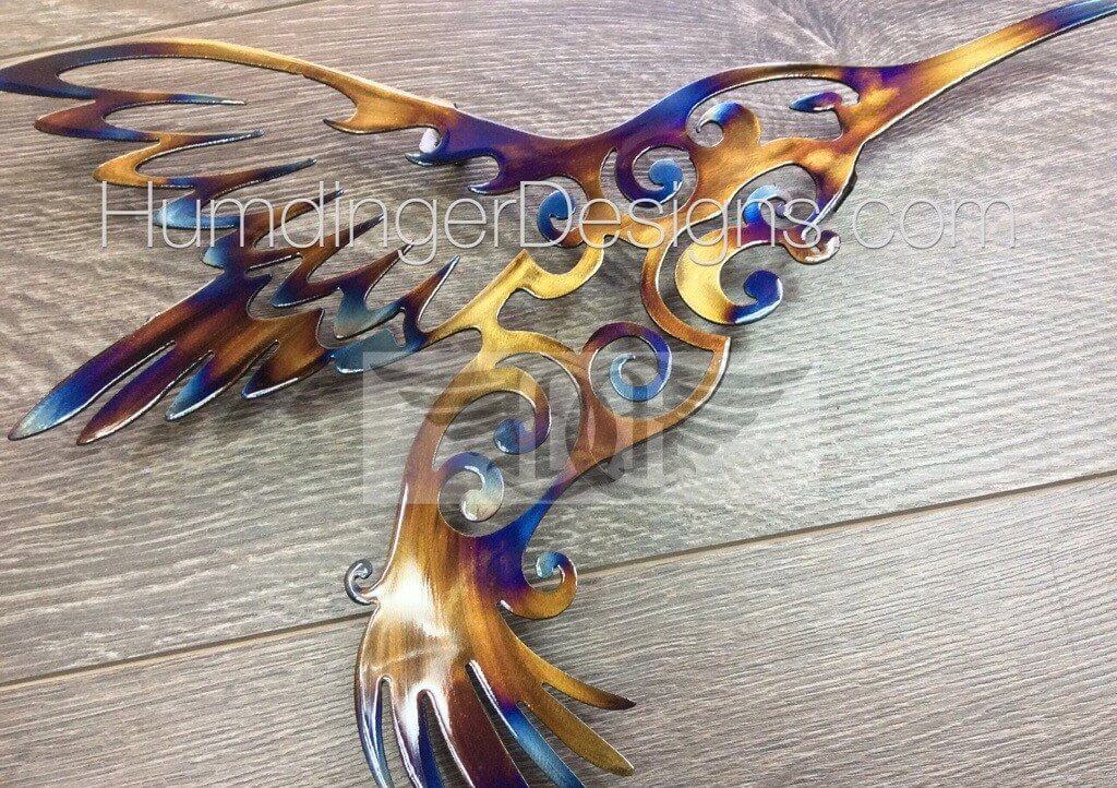 Bird Watcher Hummingbird Metal Wall Art by Humdinger Designs