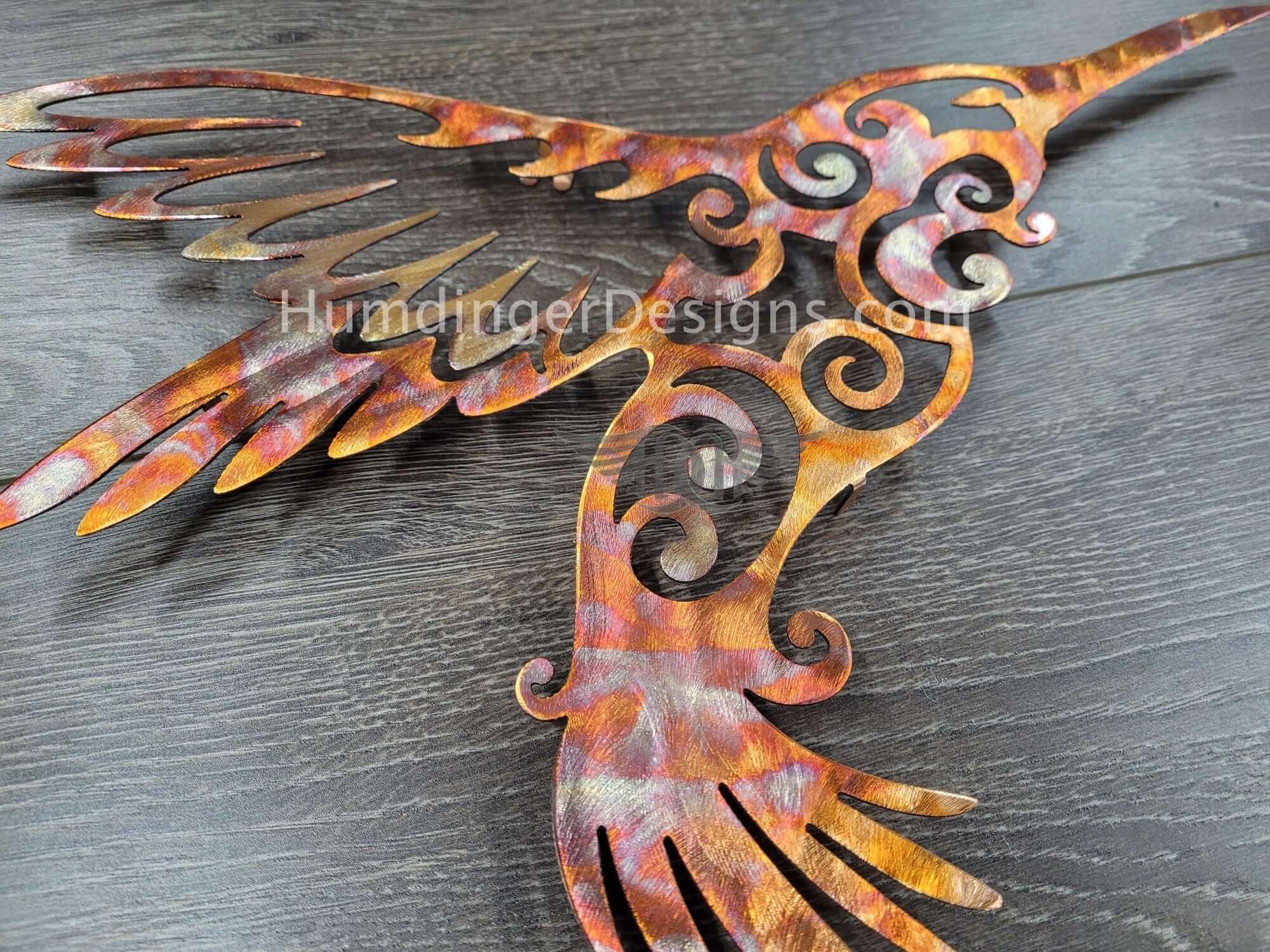 Bird Watcher Hummingbird Metal Wall Art by Humdinger Designs