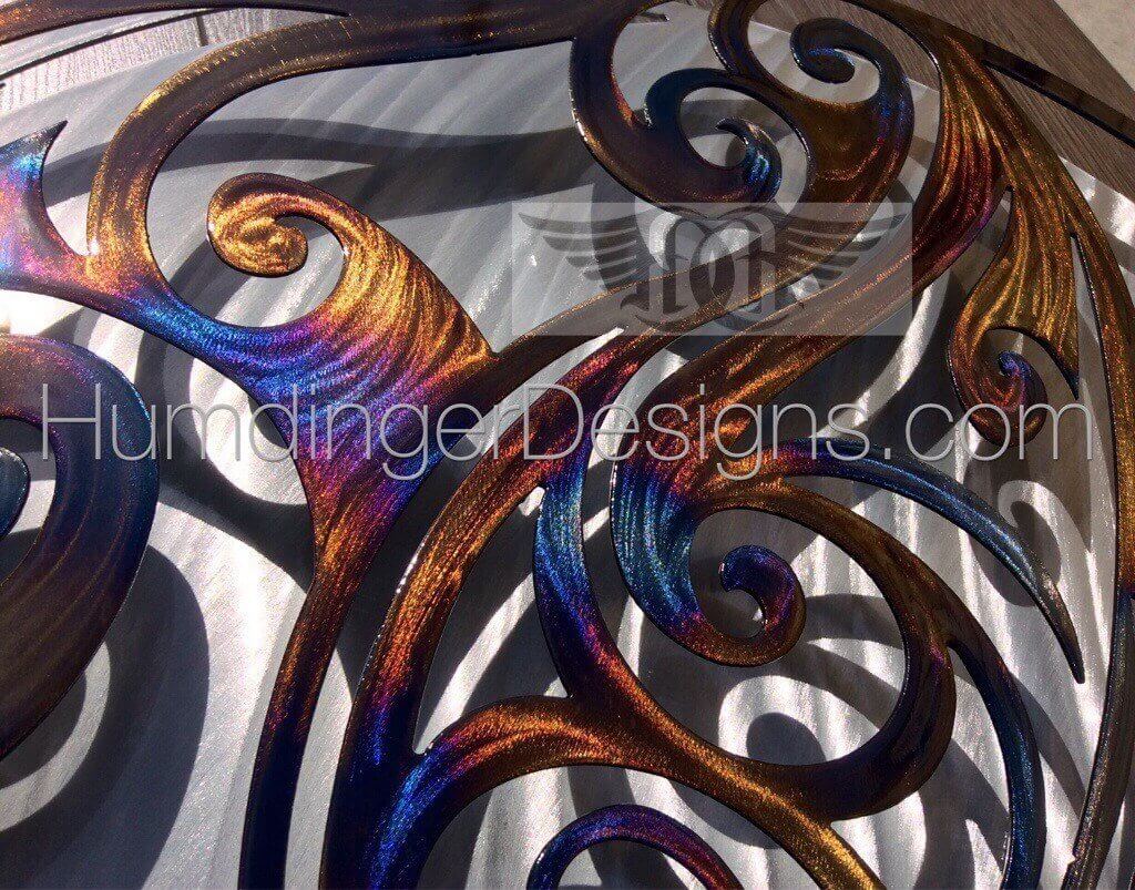 Ocean Waves Metal Wall Art Beach Decor- By Humdinger Designs