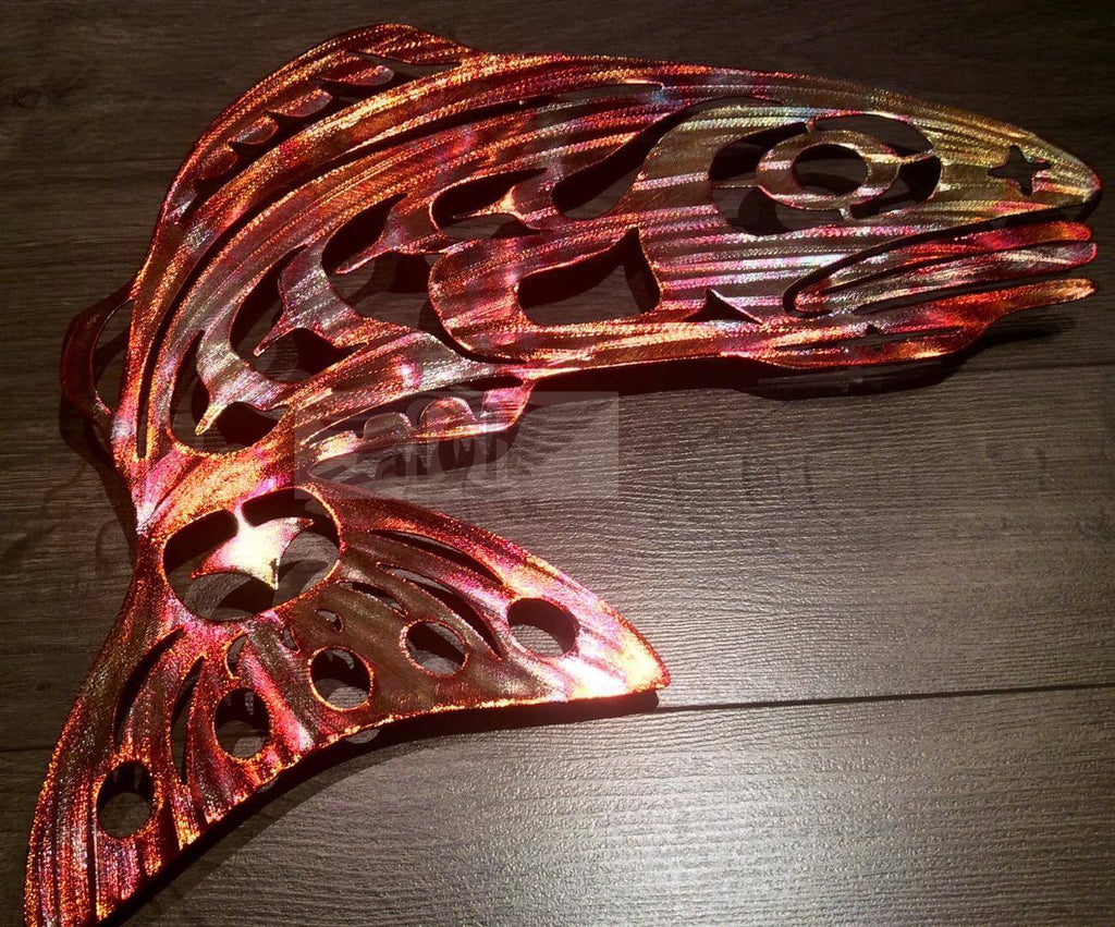 Salmon Metal Art (Pure Copper) Handmade in Canada