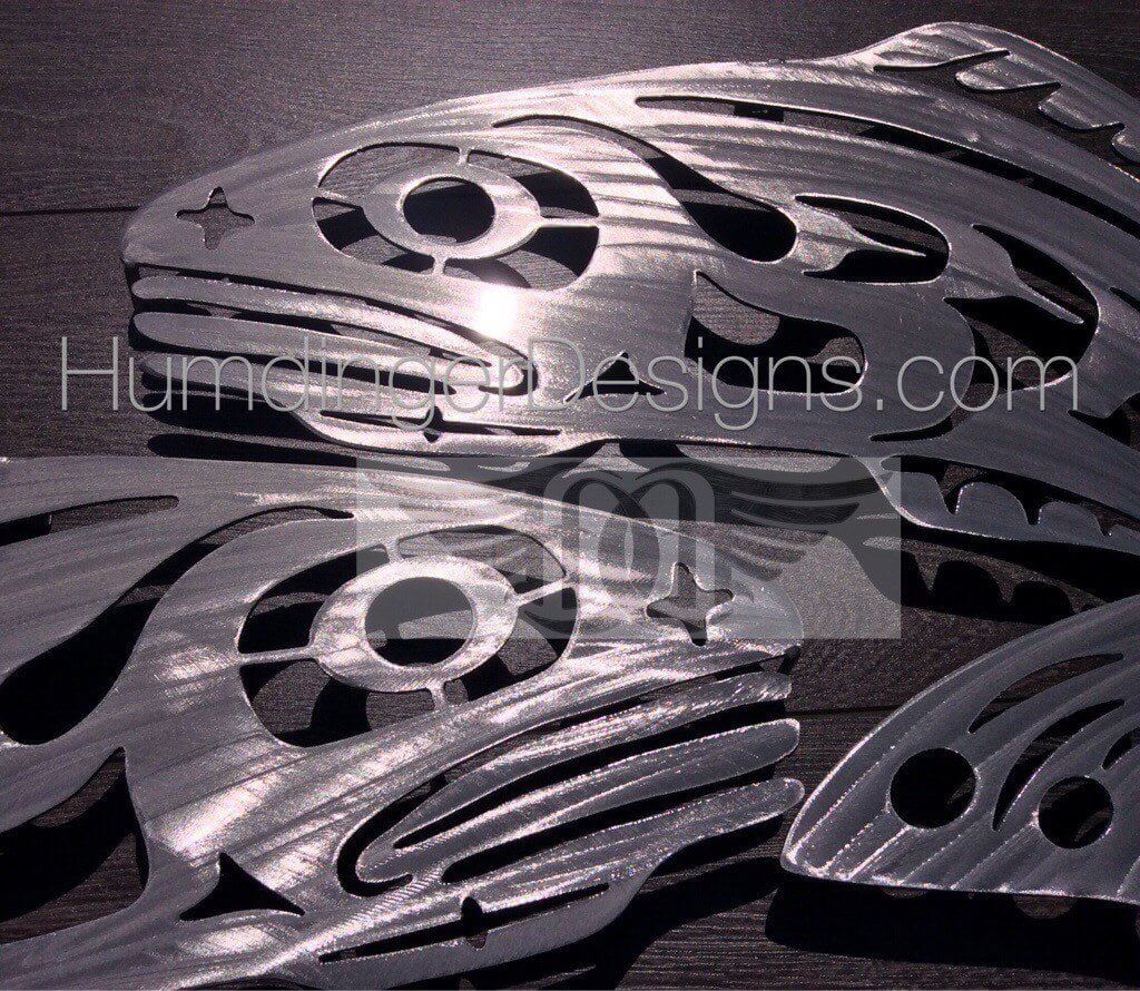 Salmon Metal Wall Art Set of Two (Aluminum) - Humdinger Designs