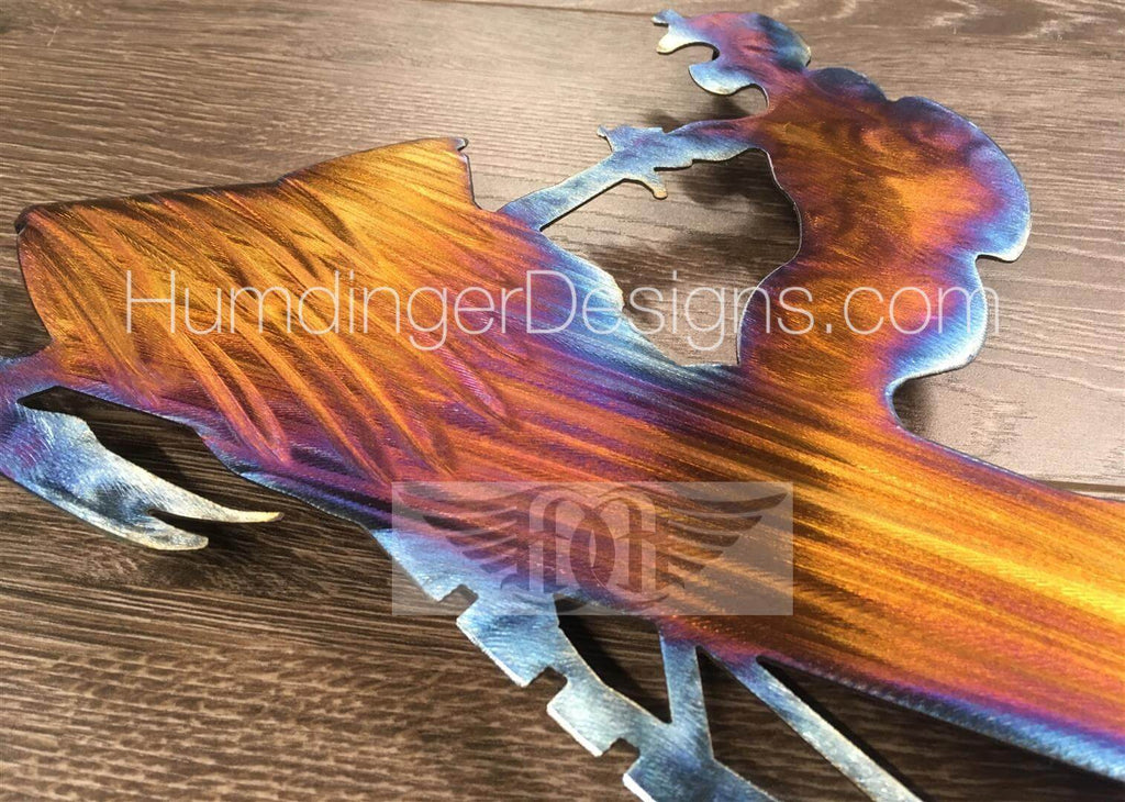 Snowmobile and Rider (Stainless Steel) - Humdinger Designs
