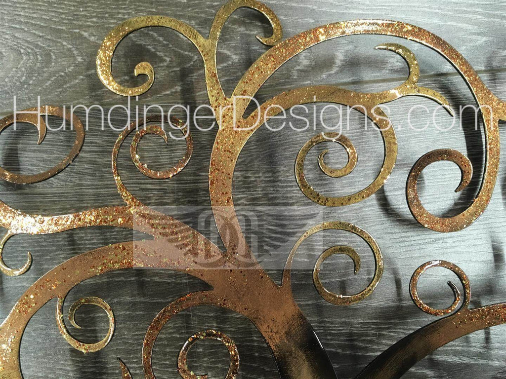 Swirly Tree (Copper Sparkle) - Humdinger Designs