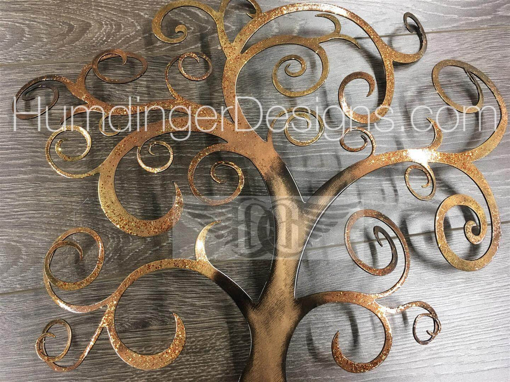 Swirly Tree (Copper Sparkle) - Humdinger Designs