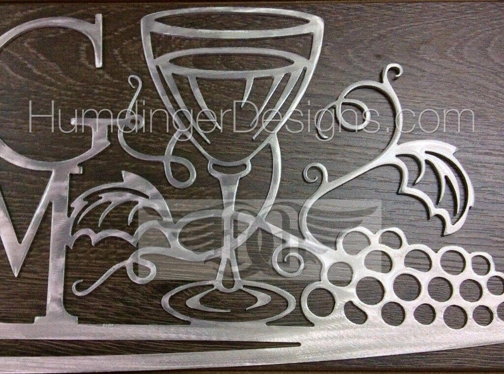 Metal Wall Art Tasting Room Sign- Wine Room Decor