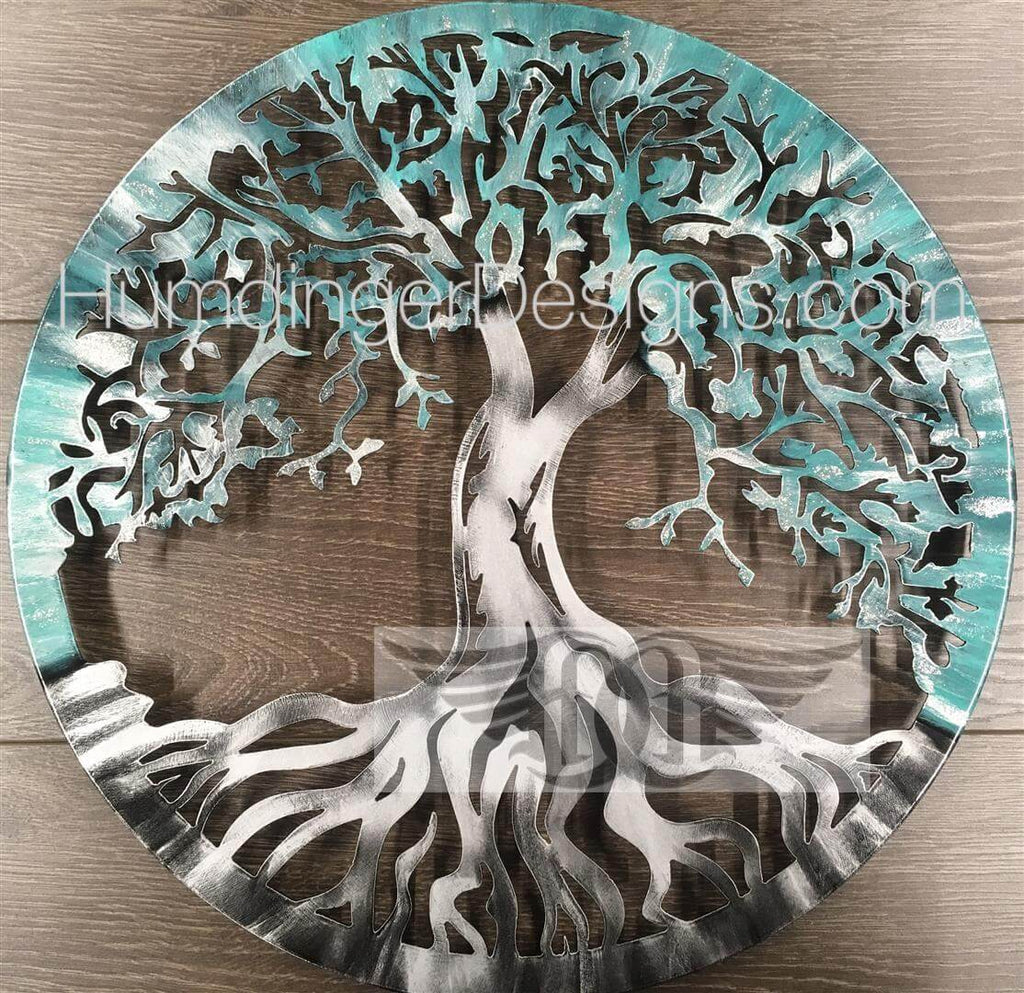 Tree of Life (Teal Silver Sparkle) - Humdinger Designs