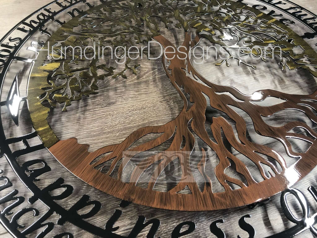 Tree of Life with Infinity Tree Poem (Hand Painted - One Piece) - Humdinger Designs
