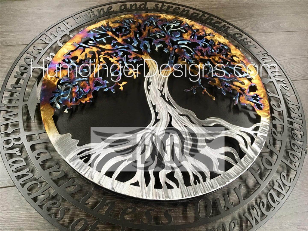 Tree of Life with Infinity Tree Poem (Stainless Steel) - Humdinger Designs