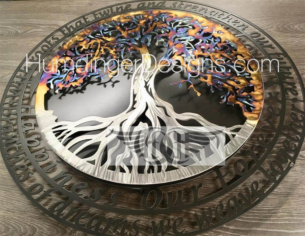 Tree of Life with Infinity Tree Poem (Stainless Steel) - Humdinger Designs