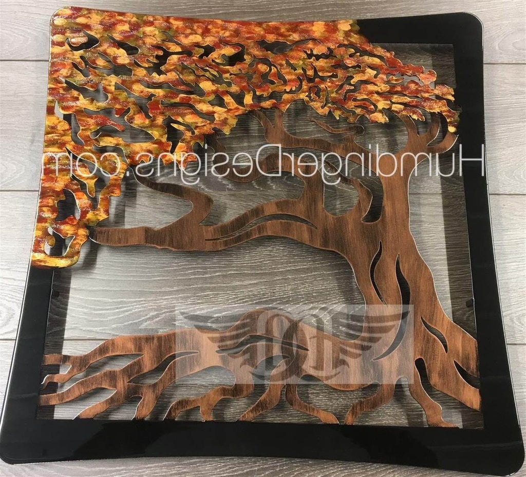 Wind Swept Oak Tree (Autumn Blaze) - Humdinger Designs