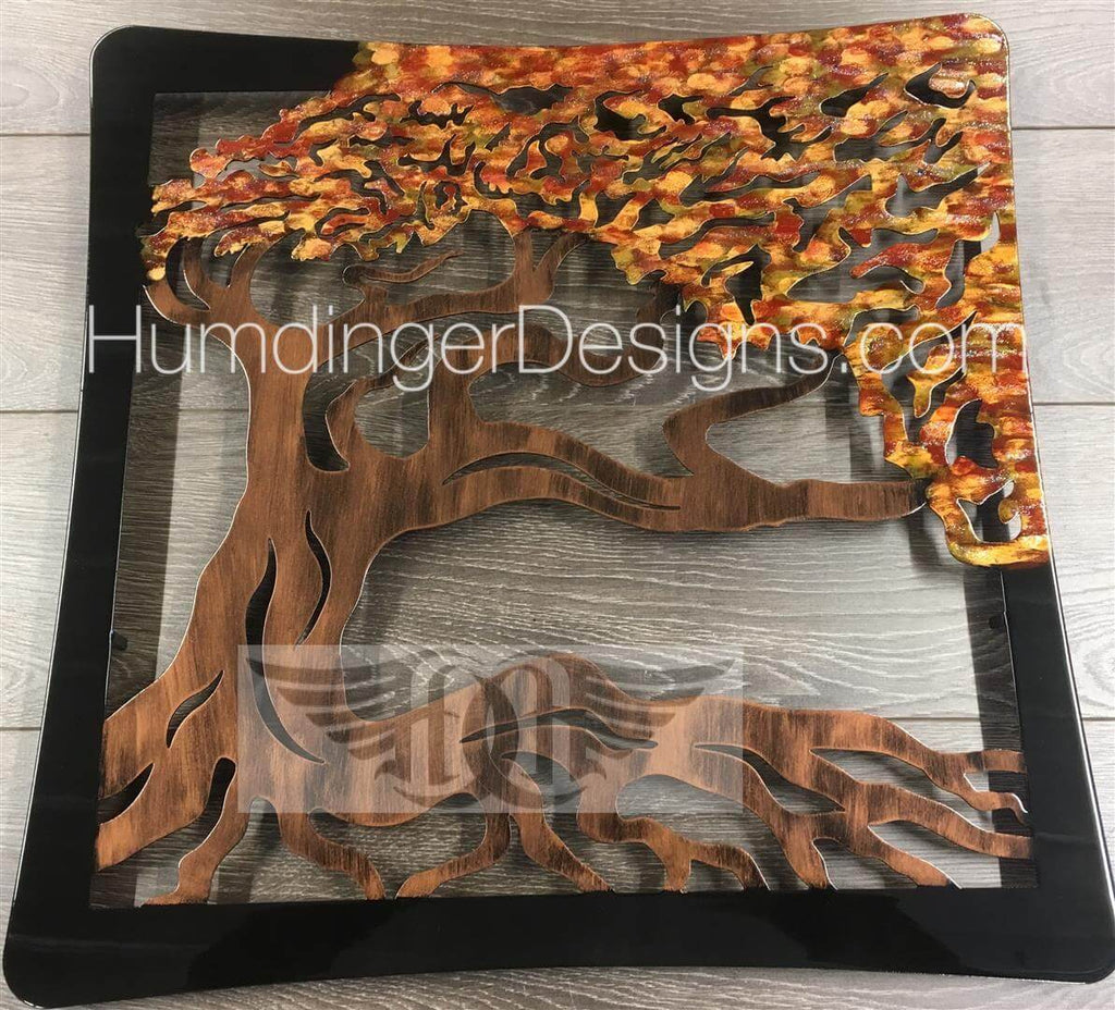 Wind Swept Oak Tree (Autumn Blaze) - Humdinger Designs